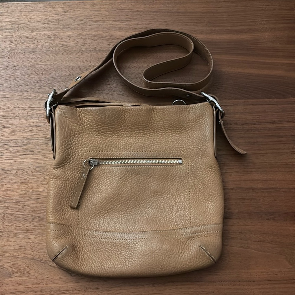 Coach Tan Leather Crossbody Bag
